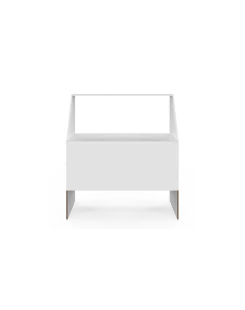 Etagère de rangement sous pente Jeanne blanche - 100 x 50 x 110 cm