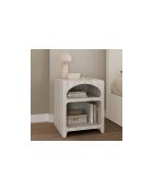Lot de 2 Tables de chevet Alyana organiques effet travertin - 40 x 40 x 50 cm