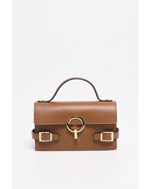 Sumy Handtasche aus Kamelleder - 24 x 14 x 7 cm