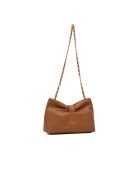 Oren schoudertas van camel leer - 26 x 17,5 x 10 cm