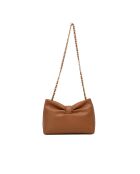 Oren schoudertas van camel leer - 26 x 17,5 x 10 cm