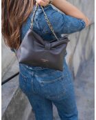 Oren Schultertasche aus Mokkaleder - 26 x 17,5 x 10 cm