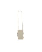 Sac bandoulière en cuir Clover blanc cassé - 14 x 21 x 3,5 cm