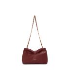 Borsa a tracolla Oren in pelle bordeaux - 26 x 17,5 x 10 cm