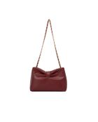 Borsa a tracolla Oren in pelle bordeaux - 26 x 17,5 x 10 cm