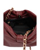 Borsa a tracolla Oren in pelle bordeaux - 26 x 17,5 x 10 cm