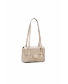Borsa a tracolla in pelle beige scarlatta - 26 x 18 x 7,5 cm