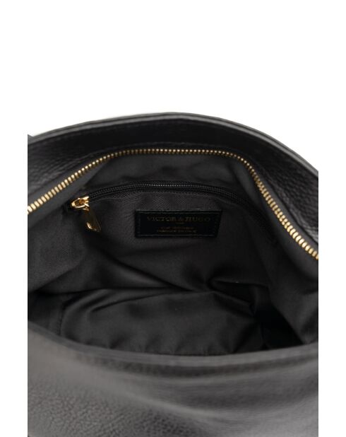 Borsa a tracolla Aven in pelle nera - 31 x 22 x 15,5 cm