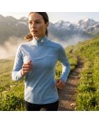 Bjork Zip 210 Aletsch blaues Oberteil aus Wolle