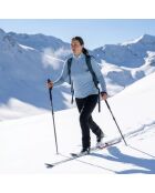 Bjork Zip 210 Aletsch blaues Oberteil aus Wolle