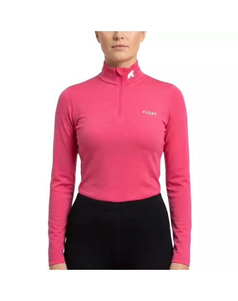 Bjork Zip 210 Oberteil aus rosafarbener Wolle