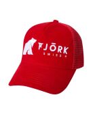 Rot/weiße Baseballkappe mit Schweizer Logo