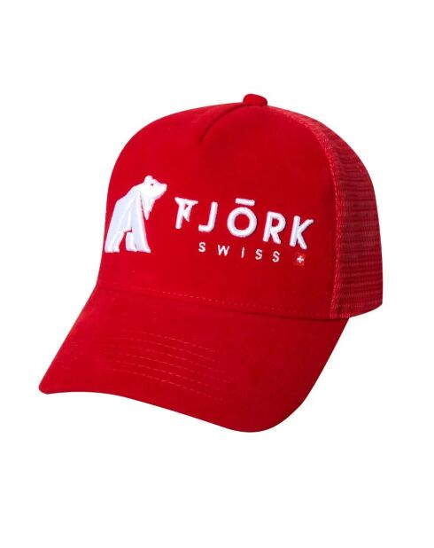 Rot/weiße Baseballkappe mit Schweizer Logo