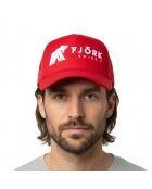 Rot/weiße Baseballkappe mit Schweizer Logo