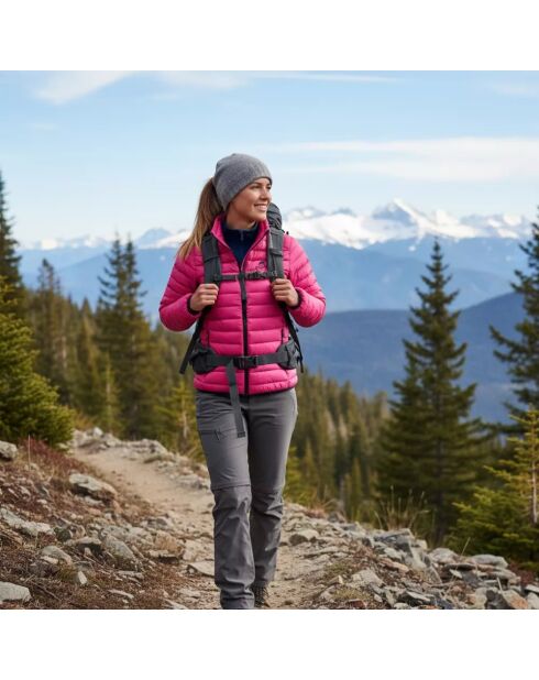 Nordend ML pinke Jacke aus Merinowolle