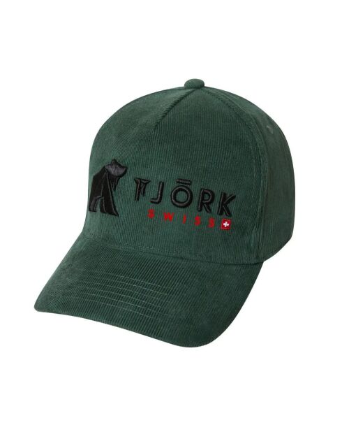 Casquette Baseball Logo Suisse kaki/noir