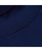 City wollen trui met rolkraag marineblauw
