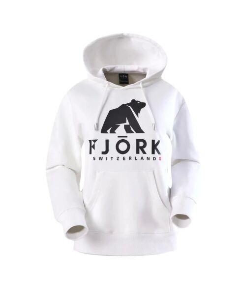 Sweat à capuche en coton Titlis Logo blanc/noir