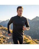 Finn Zip 210 Zinal graues Oberteil aus Wolle, erste Schicht