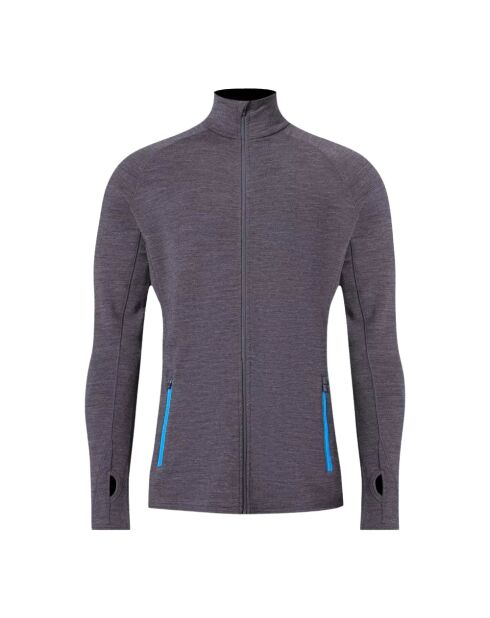 Zinal graue Ultra 300 Wolljacke ohne Kapuze
