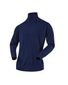 City wollen trui met rolkraag marineblauw
