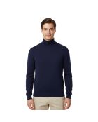 City wollen trui met rolkraag marineblauw