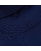 City wollen trui met rolkraag marineblauw