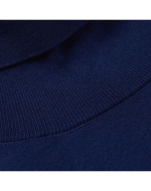 City wollen trui met rolkraag marineblauw