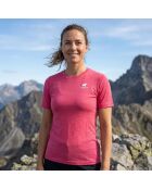 T-shirt en laine Bjork MC 140 Davos rose