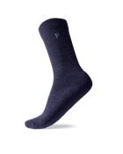 Packung mit 3 Paar marineblauen City-Wollsocken