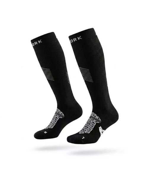 Lot de 2 paires de chaussettes de compression Compress360 noires
