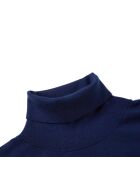 City wollen trui met rolkraag marineblauw