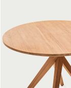 Runder Esstisch aus massivem Teakholz D110 cm 4/6 Pers. Shiraz braun - 110 x 110 x 76 cm