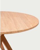Runder Esstisch aus massivem Teakholz D110 cm 4/6 Pers. Shiraz braun - 110 x 110 x 76 cm