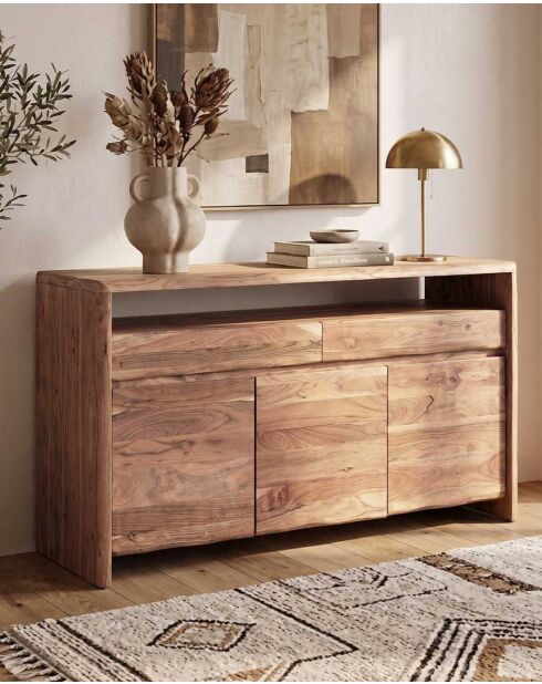 Buffet en acacia massif Ella - 170 x 45 x 90 cm