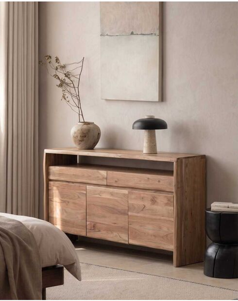 Buffet en acacia massif Ella - 170 x 45 x 90 cm