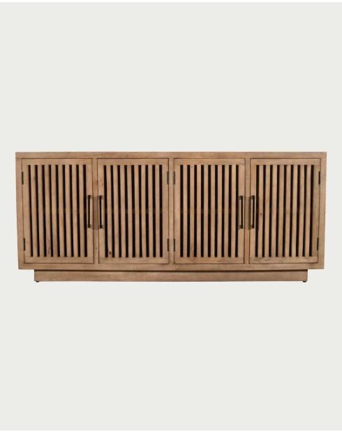 Buffet 4 portes en manguier massif Lino - 190 x 45 x 80 cm