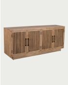 Buffet 4 portes en manguier massif Lino - 190 x 45 x 80 cm