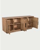 Buffet 4 portes en manguier massif Lino - 190 x 45 x 80 cm