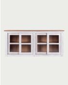 Buffet bas blanc en bois massif Oxford - 170 x 40 x 75 cm