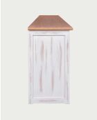 Buffet bas blanc en bois massif Oxford - 170 x 40 x 75 cm