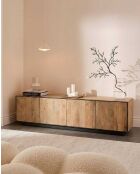 Porta TV Koda in legno di mango e metallo - 180 x 44 x 55 cm