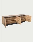 Porta TV Koda in legno di mango e metallo - 180 x 44 x 55 cm