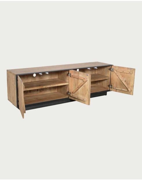Porta TV Koda in legno di mango e metallo - 180 x 44 x 55 cm