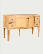 Buffet en teck avec rangement Dikana - 120 x 60 x 80 cm
