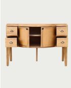 Buffet en teck avec rangement Dikana - 120 x 60 x 80 cm