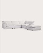 Cloud modulaire hoekbank van wit linnen - 400 x 200 x 82 cm