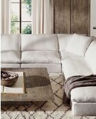 Cloud modulaire hoekbank van wit linnen - 400 x 200 x 82 cm