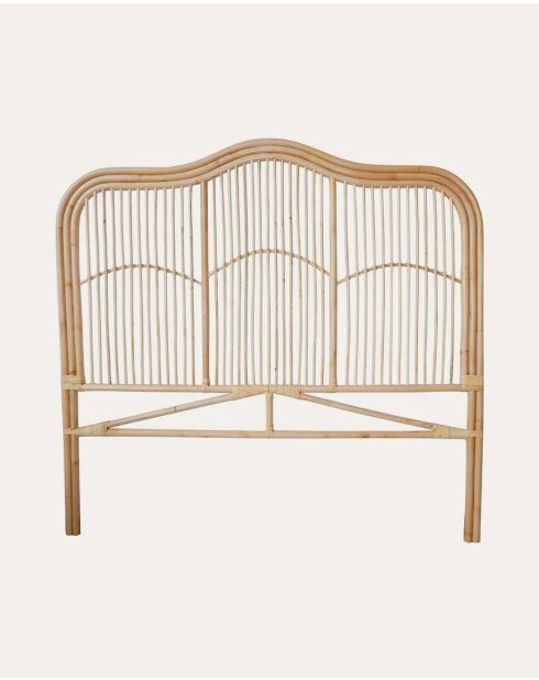 Tête de lit en rotin tressé Wave naturelle - 160 x 4 x 150 cm