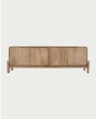 Porta TV Kubo, stile scandinavo, in legno massello di mango, 160 x 40 x 55 cm